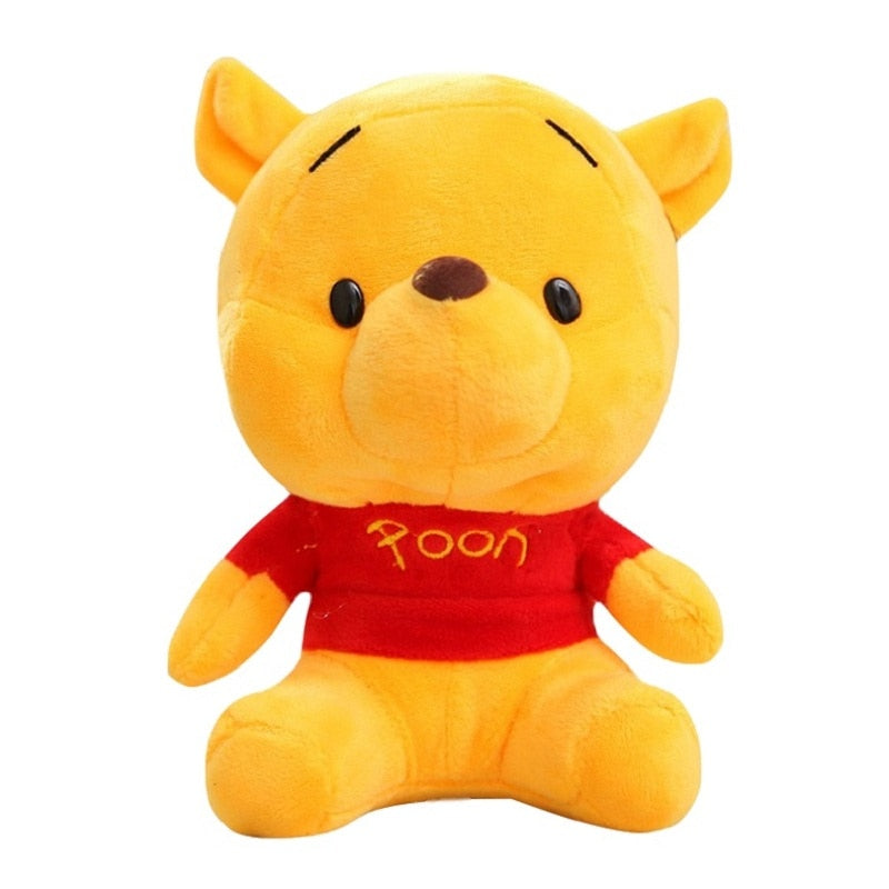 Disney 12-18cm Winnie the Pooh Bear Anime Cute Cartoon Plush Dolls Toys Keychain Pendant Kids Birthday Gift