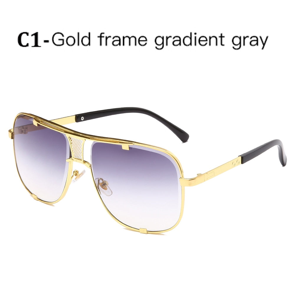 Lunettes de soleil rétro de haute qualité | Grand cadre pour hommes, lunettes de conduite carrées pour femmes, lunettes de soleil 12 couleurs Gafas, nouvelle mode 2019
