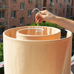 Séchage couette artefact spirale étendoir multifonctionnel balcon rond rotatif drap de lit couette stockage ménage baie fenêtre