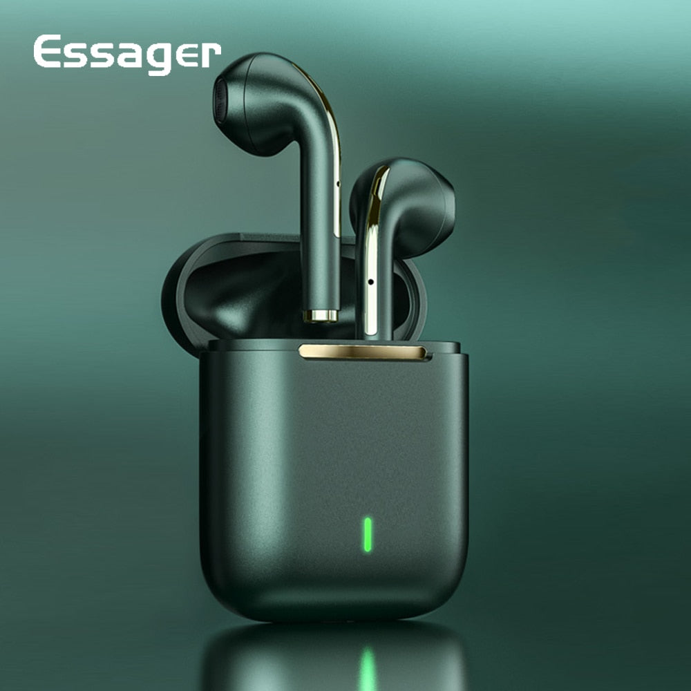 Essager J18 TWS Bluetooth Headphones Stereo True Wireless Headset Earbuds In Ear Handsfree Earphones Ear Buds For Mobile Phone