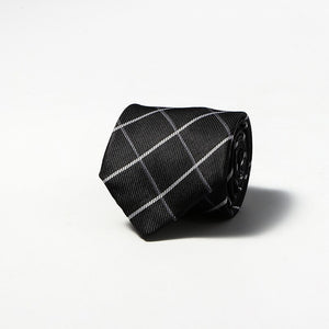 Luxury Fashion Striped Plaid Men's Tie Red Blue Grey Classic Neck Ties Leisure Business Wedding High Quality 8cm Silk Necktie