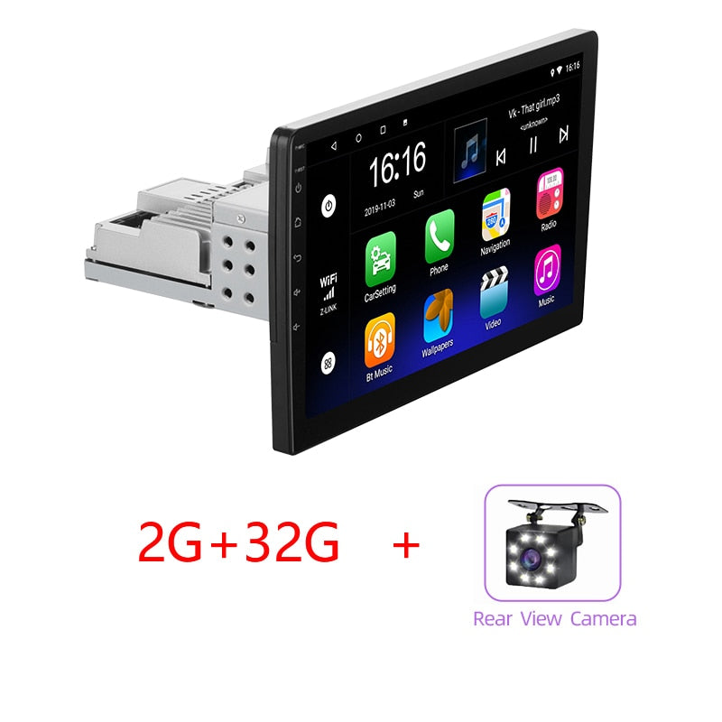 JMANCE 1Din Car Radio 10" GPS Android 9.1 2G add 32G Car Multimedia Player for Volkswagen Nissan Kia Toyota Skoda Car Stereo