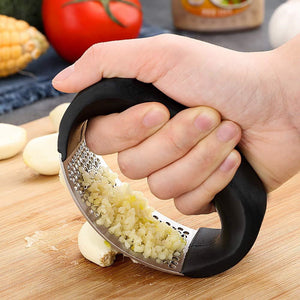 1 pièces en acier inoxydable ail presse ménage manuel ail presse dispositif cuisine presse presse-agrumes gingembre ail outils accessoires de cuisine