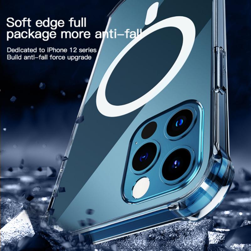 Transparent Mobile Phone Case For IPhone 12 Pro Max MagSafe Case Shockproof Case Protective Cover Shell For IPhone12 Mini 12 Pro