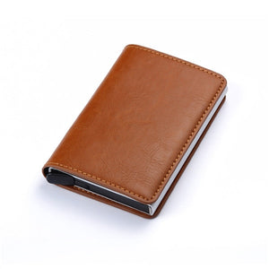 Aluminum Metal Credit Business Mini Card Wallet 2020 Dropshipping Man Women Smart Wallet Business Card Holder Hasp Rfid Wallet