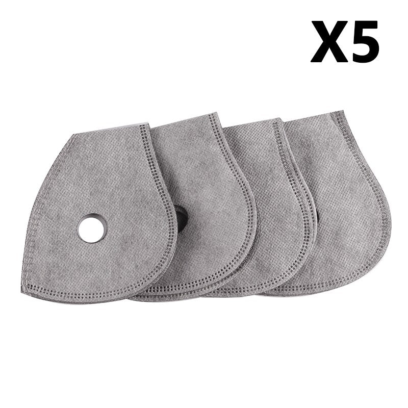 Anrancee Face Mask With Filter Breathing Valve Activated Carbon PM 2.5 Anti Pollution Bicycle Cycling Protection Bike Dust Mask