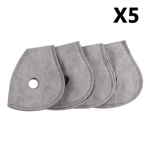 Anrancee Face Mask With Filter Breathing Valve Activated Carbon PM 2.5 Anti Pollution Bicycle Cycling Protection Bike Dust Mask