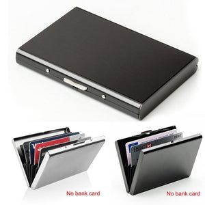Anti-Scan RFID 1 PC Aluminum Metal Credit Card Holder Slim Blocking Wallet Case Business Card Protection Holder Case