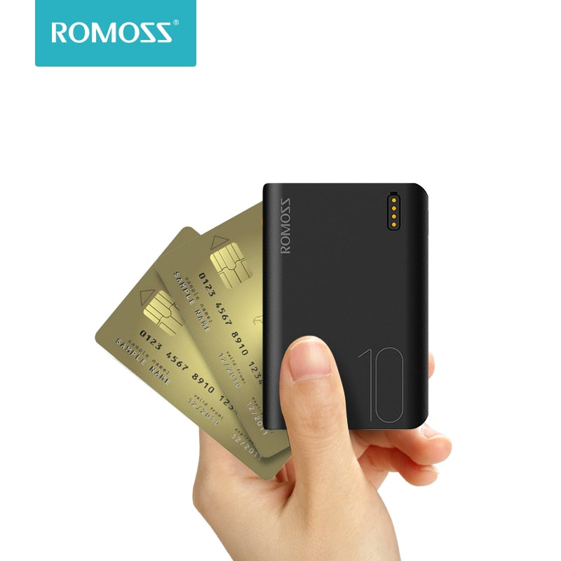 Romoss Sense4 Mini Power Bank 10000mAh Fast Charge Powerbank 10000mAh Portable External Battery Charger For iPhone For Xiaomi