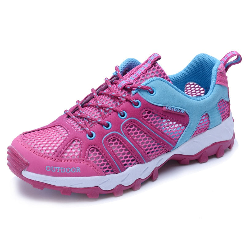 Men Hiking Shoes Women Trekking Outdoor Sport Shoes Non Slip Tactical Climbing Shoes Water Upstream Ladies Sneakers Quick Drying