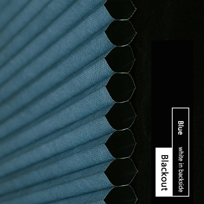 Made-to-Order Blackout Motorized Cellular Shades, Cordless Honeycomb blinds, Remote and Batteries Included