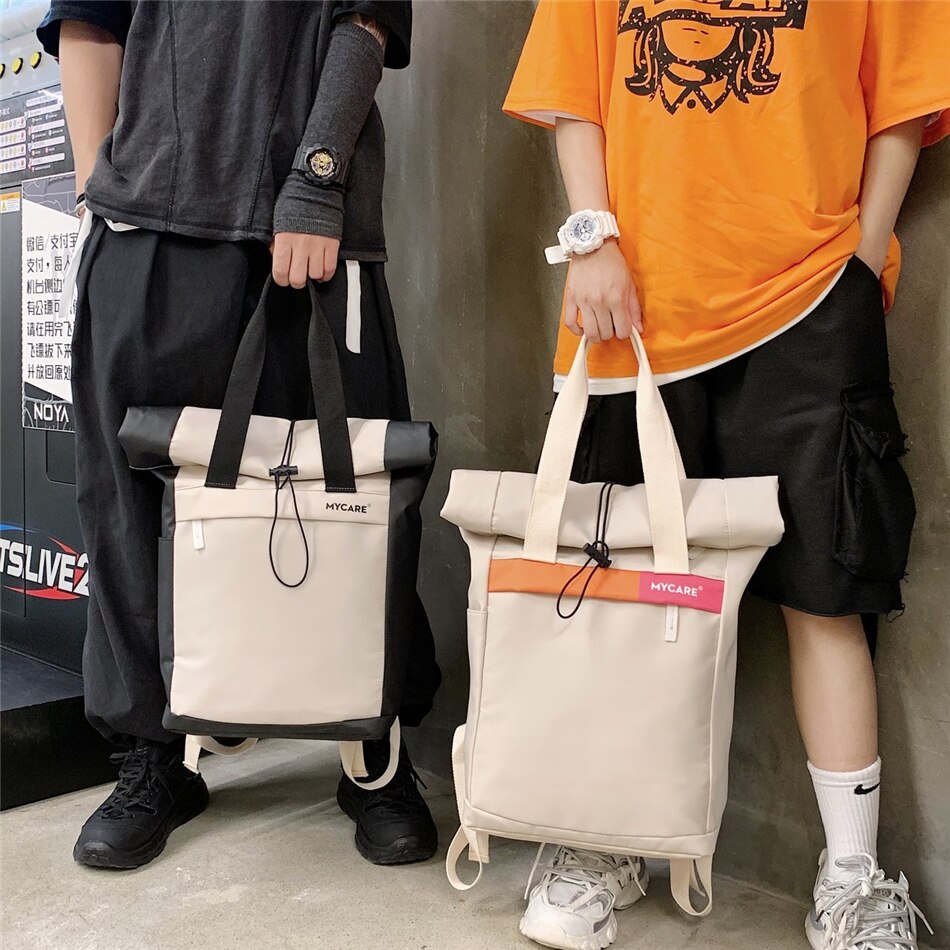 Large Capacity Waterproof Travel Backpacks Male Fashion Panelled Notebook Backpack for School Teenagers Men's Bag 2020 Trend New
