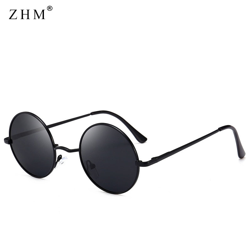 Sunglasses Classic Brand Design Men Women Metal Round