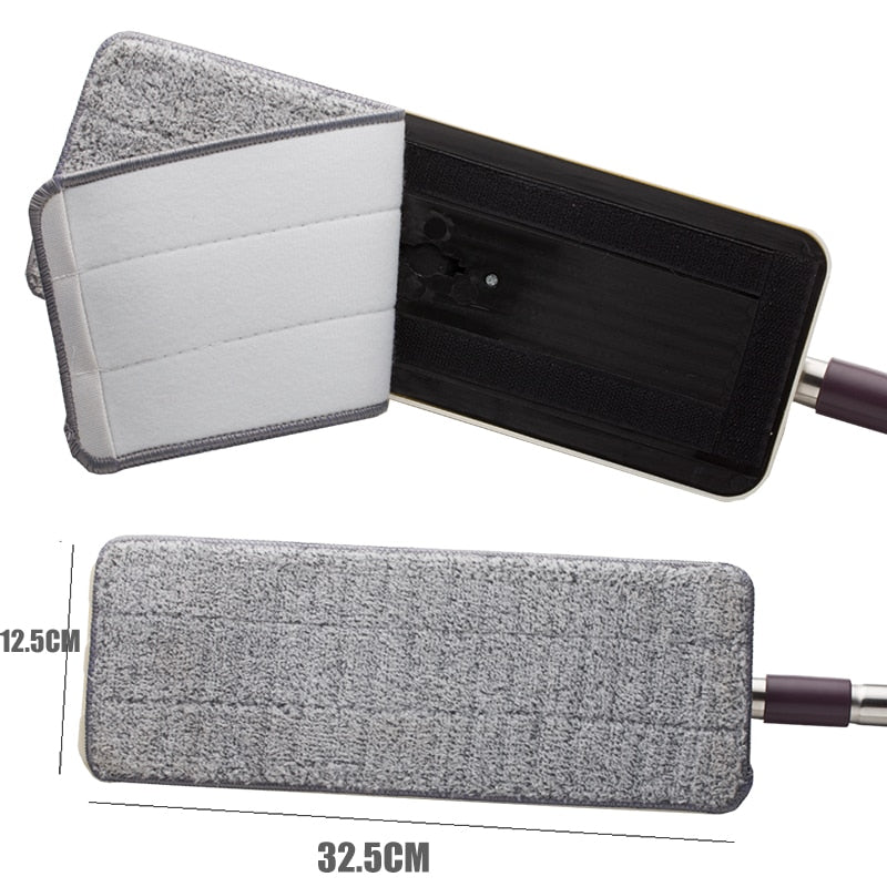 Home Floor Cleaning Mop And Bucket Microfiber mop cloth Replacement Practical Household Dust Reusable Cleaning tools