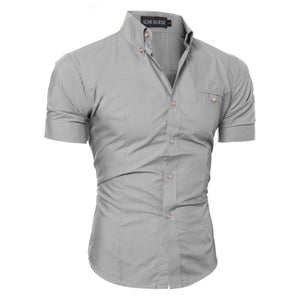 New Fashion Fashion Men's Luxury Short Sleeve Shirt Casual Slim Fit Stylish Shirts Tops Plus Size M-3XL