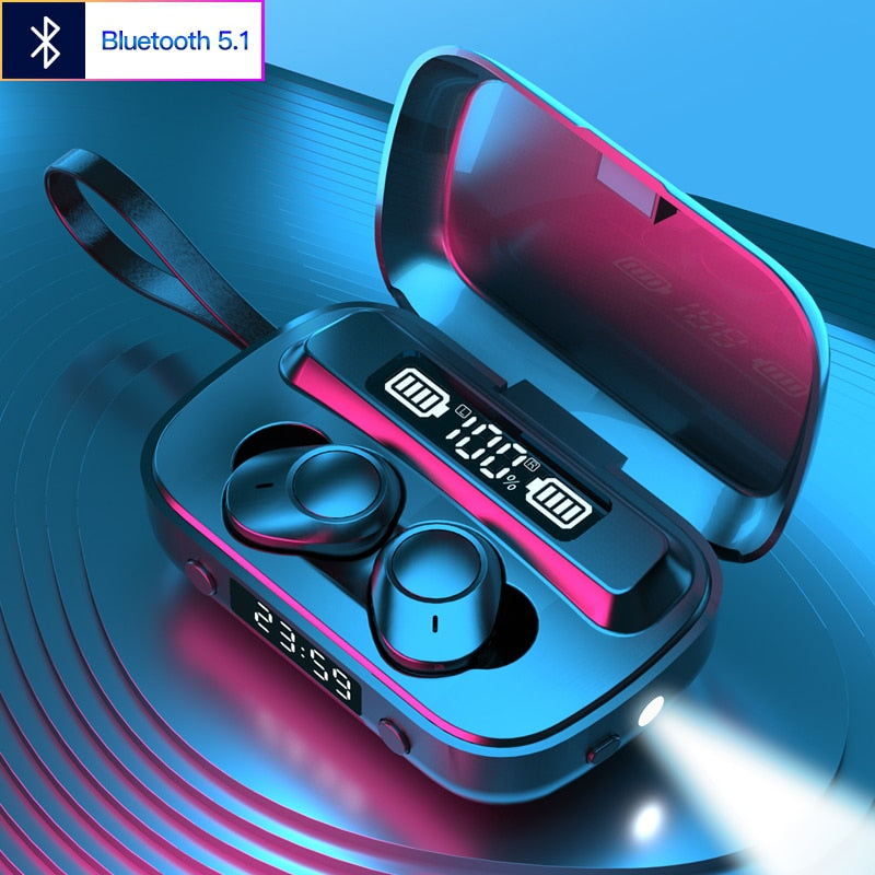 Oringinal Bluetooth Earbuds TWS Headset Wireless Headphones Touch Control HiFI Stereo Earbuds Digital display for sport
