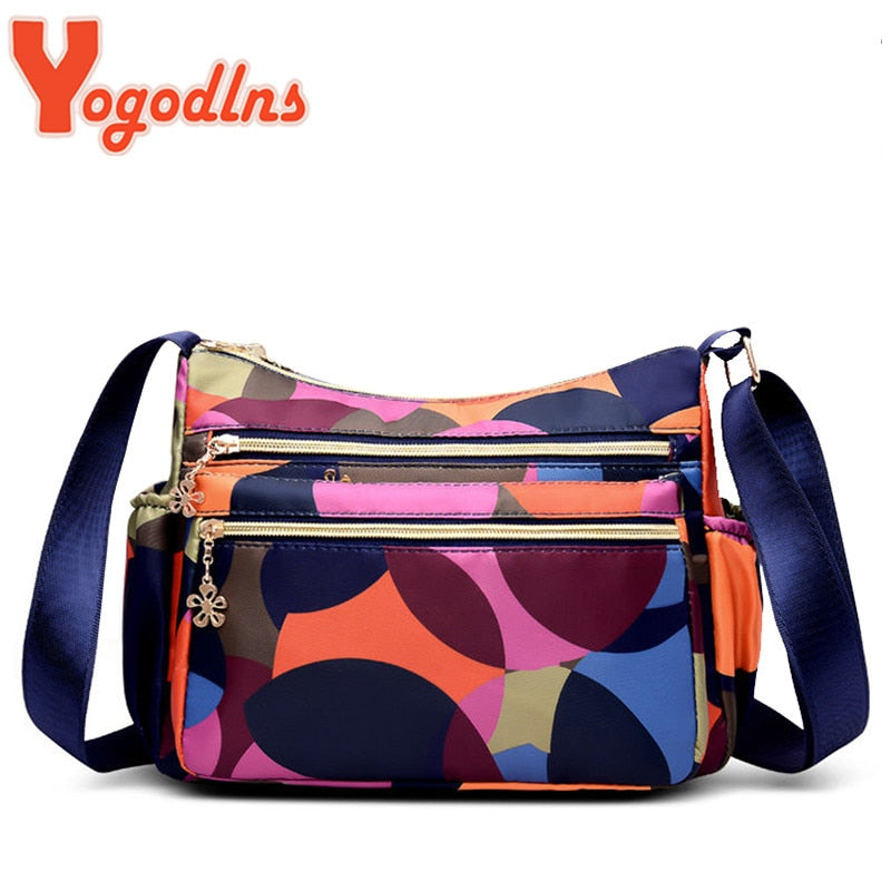 Yogodlns Fashion Women Mam Bag Small Shoulder Bag High Quatily Oxford cloth Messenger Crossbody Bags Multi-pocket Purse Handbag