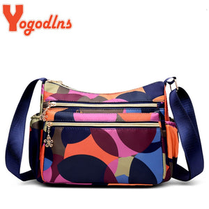 Yogodlns Fashion Women Mam Bag Small Shoulder Bag High Quatily Oxford cloth Messenger Crossbody Bags Multi-pocket Purse Handbag