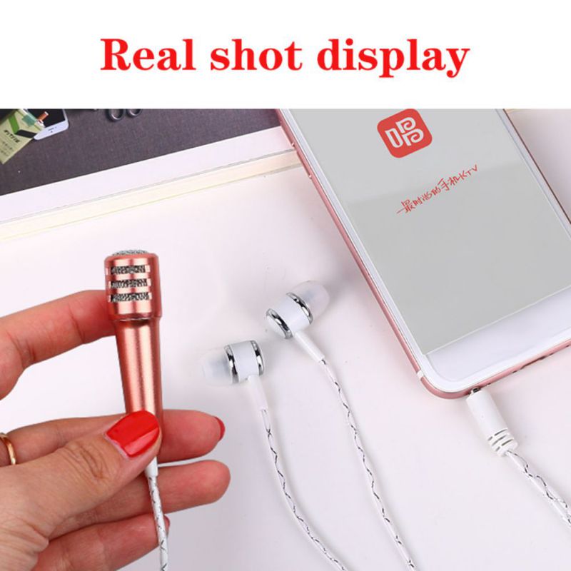 Live téléphone portable universel filaire Microphone petit Microphone condensateur casque dans l'oreille écouteurs #22