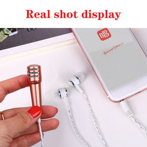 Live téléphone portable universel filaire Microphone petit Microphone condensateur casque dans l'oreille écouteurs #22