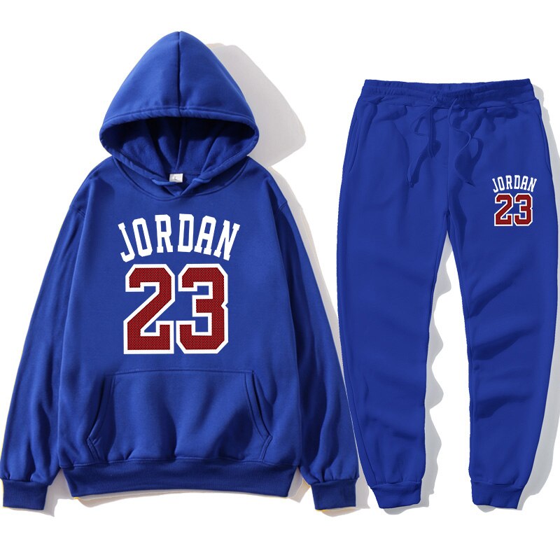 New 2020 hoodie suit basketball 23 track suit sweatshirt wool hooded suit + sweat pants jogging SUPZXU pullover 3XL