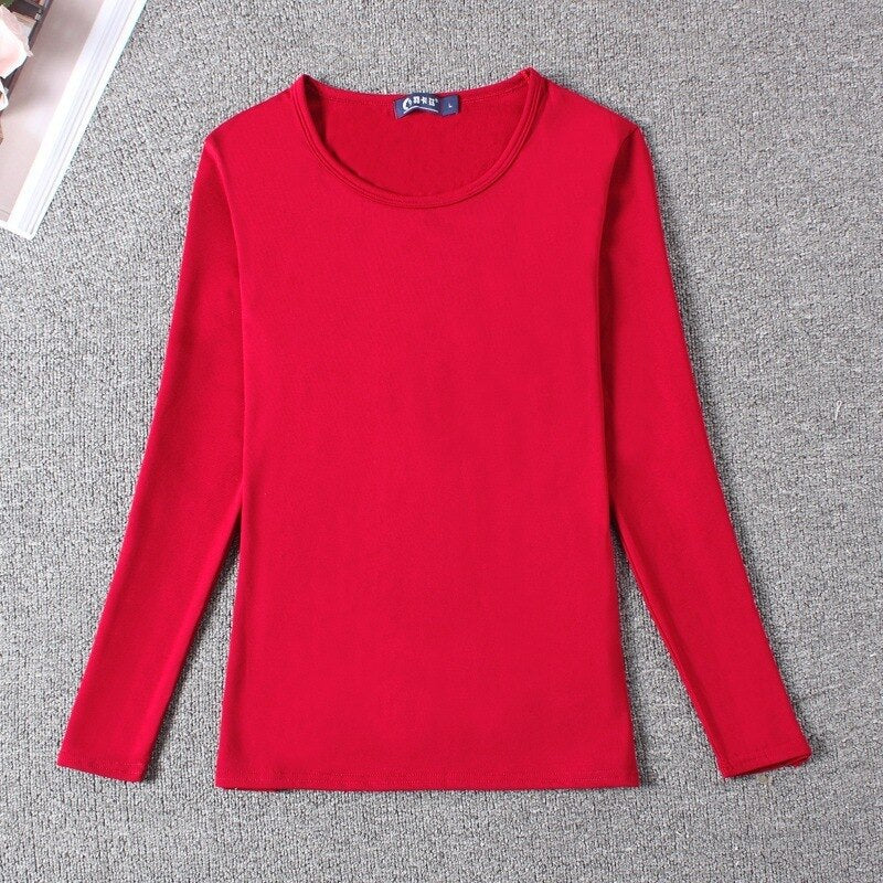 New Autumn Sweater Women Long Sleeve Plus Velvet Women Casual Bottoming Shirt Women Pullover Sweater Pull Femme Sweatershirt