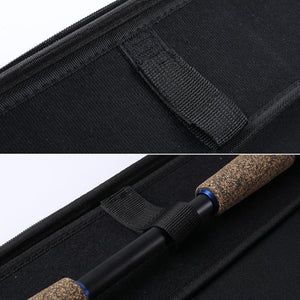 Sougayilang Fishing Bag 64*16 Portable Multipurpose Large Rod Tackle Carrier Storage Case Black Hard Shell Fishing Rod Bag