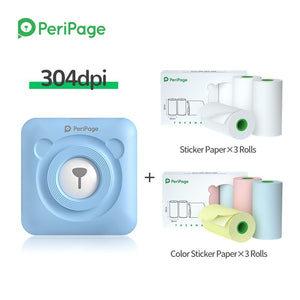 PeriPage Portable Thermal Bluetooth Printer 304dpi Thermal Picture Photo label Mini Printer for Android IOS Mobile Phone