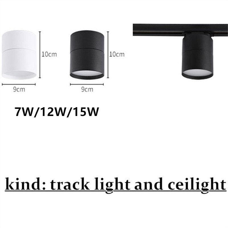 LED Downlight Ceiling Spot lights for Living Lamp 7w 12w 15w Ceiling Lighting For Kitchen Bathroom light Surface mounted