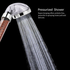 Pomme de douche à jet réglable 3 fonctions | Salle de bain, haute pression économie d'eau, filtre à pierre à anions, pomme de douche SPA