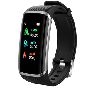 Smart Fitness Bracelet Heart Rate Blood Pressure Fitness Tracker Customize Wallpaper Smart Band Watch Men Women For Android IOS