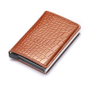 Aluminum Metal Credit Business Mini Card Wallet 2020 Dropshipping Man Women Smart Wallet Business Card Holder Hasp Rfid Wallet