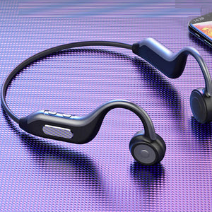 GGMM B1-S Wireless Bluetooth Headphones BT5.0 Free Ear Bone Conduction Headset Earphones With Mic For Outdoor Sports Fitness (B1-S)