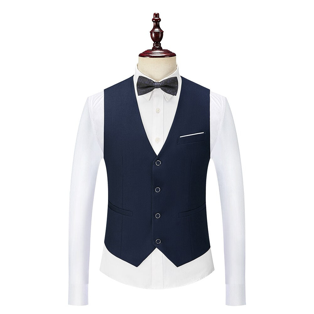 Shenrun Men Suit Tuxedo Groom Wedding Tuxedos Prom Ball Banquet Formal Suits Marriage Evening Dinner Three Pieces Shawl Lapel