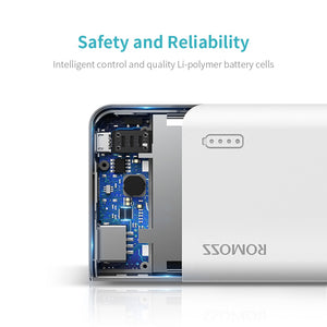 Romoss Sense4 Mini Power Bank 10000mAh Fast Charge Powerbank 10000mAh Portable External Battery Charger For iPhone For Xiaomi