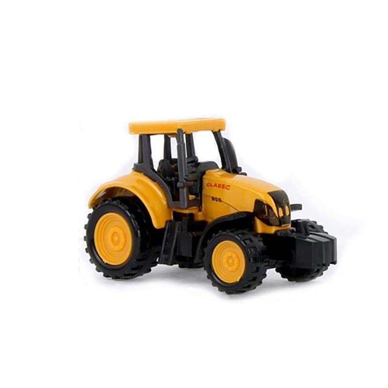 8 Styles Mini ingénierie alliage voiture tracteur jouet camion à benne basculante modèle classique jouet voitures pour enfants garçon cadeau