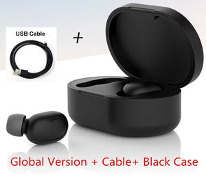 Original Xiaomi Redmi Airdots TWS Xiaomi sans fil écouteur stéréo basse BT 5.0 réduction de bruit robinet contrôle écouteurs AI contrôle