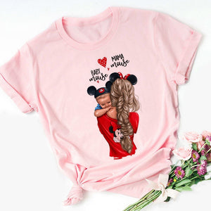 Mother's Love Female Shirt Women Blouses Super Mama Summer 2020 Funny Shein Plus Size Fashion Clothes Harajuku Pink Blouse Women