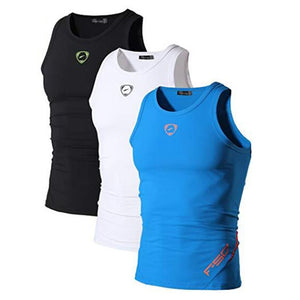 Jeansian 3 Pack Sport débardeur hauts hauts chemises sans manches en cours d'exécution Grym entraînement Fitness Compression mince LSL3306