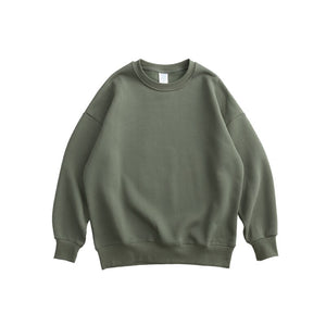 INFLATION 2020 Winter Men Thick Fleece Sweatshirt Unsex Hip Hop Multi-color Sweatshirt Men Solid Basic Winter Sweatshirts 166W17