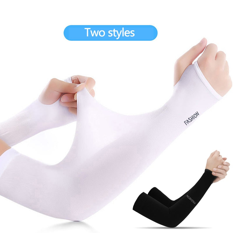 1 paires bras manches été soleil UV Protection main couverture refroidissement plus chaud course pêche cyclisme Ski Golf bras couverture pour hommes femmes