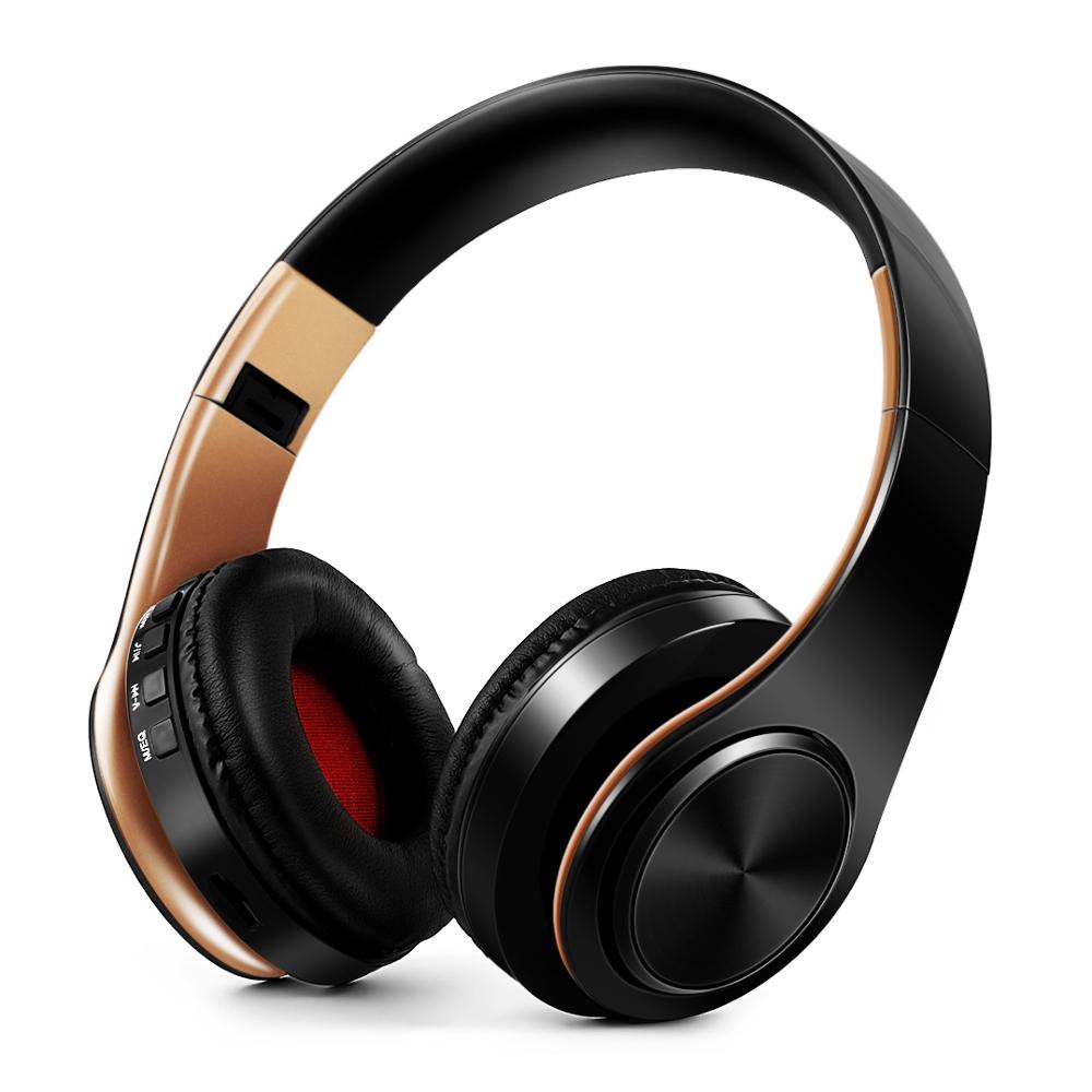 HIFI stereo earphones bluetooth headphone music headset FM and support SD card with mic for mobile xiaomi iphone sumsamg tablet