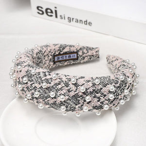 CN Baroque Full Crystal Hair Bands For Women Luxury Padded Diamond Headband Hair Hoop Christmas Gifts Christmas Hair Accessories