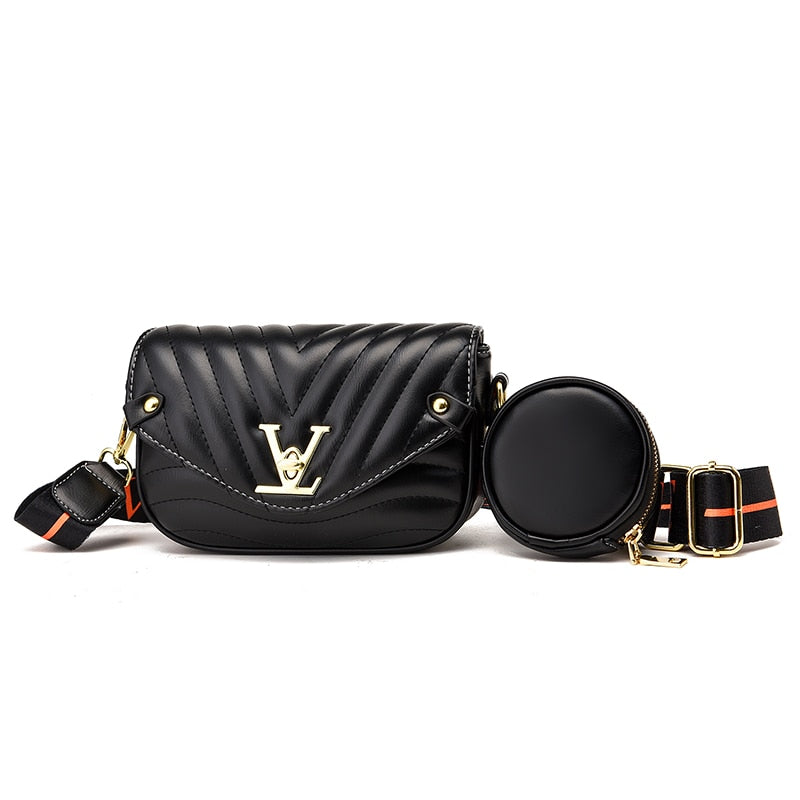 Wide Strap 2020 Women PU Leather Small Handbags Famous Brand Designer Lady's Shoulder Crossbody Mini Bag Purses And Handbag