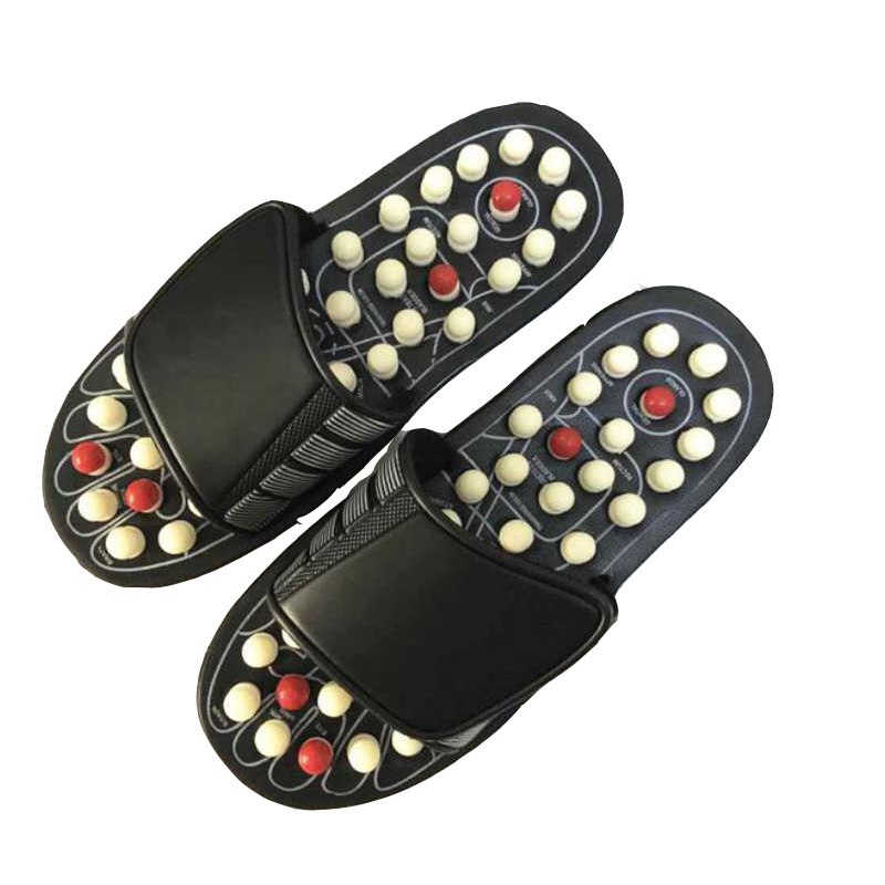 Home Women Men Foot Acupoint Feet Massage Slippers Shiatsu Sandal Feet Acupressure Therapy Rotating Foot Massager Shoes Unisex