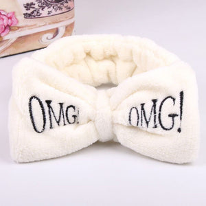 Wash Face Bow Hairbands For Women Girls