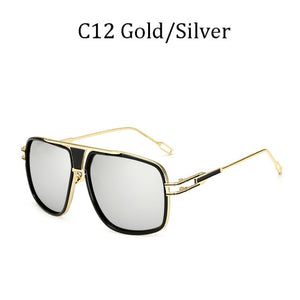 Lunettes de soleil rétro de haute qualité | Grand cadre pour hommes, lunettes de conduite carrées pour femmes, lunettes de soleil 12 couleurs Gafas, nouvelle mode 2019