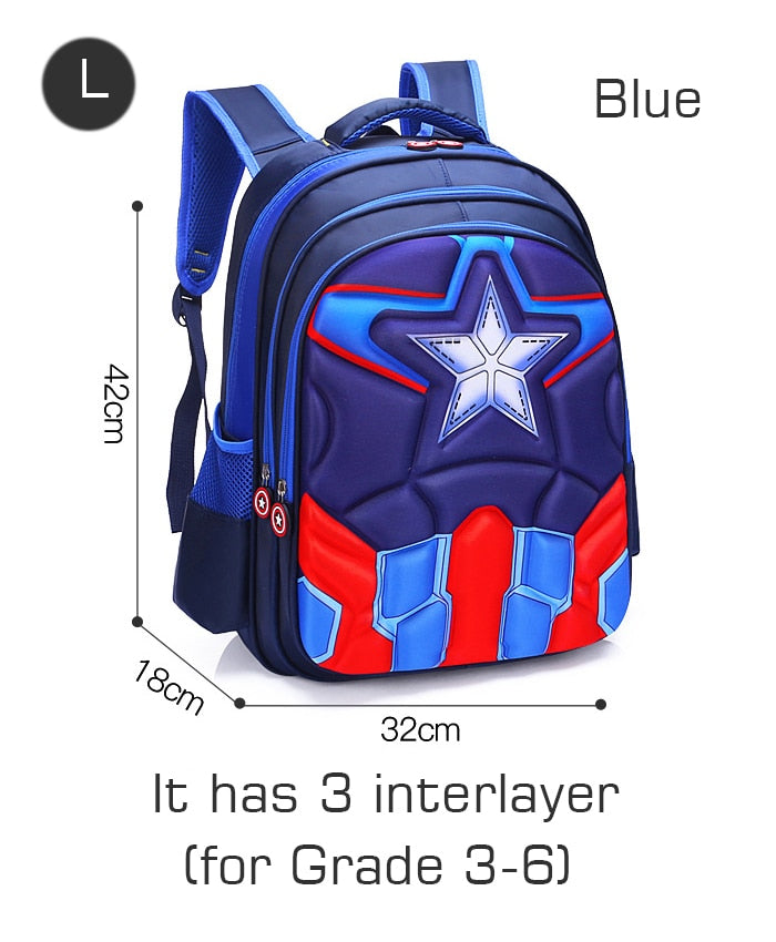 Crossten 3D spider design Waterproof Children's backpack boys girls Primary school Kindergarten Infantil Kids backpack Mochila