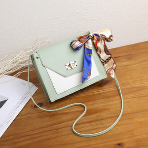 Women's Sling Bag 2020 spring new elegant fashion wild shoulder messenger bag with ribbon casual mobile phone change bag handbag