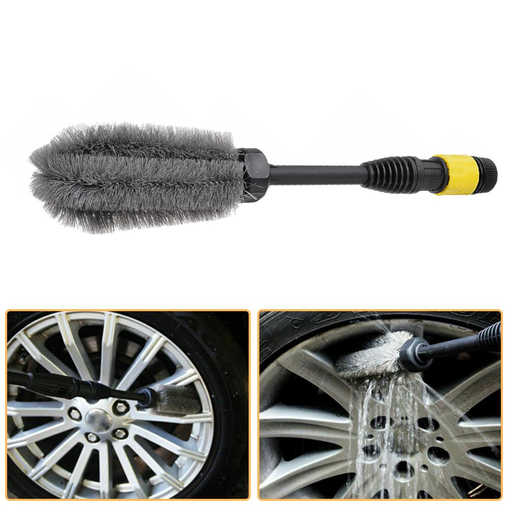 15'' Car Wheel Cleaning Brush Tire Washing Clean Tyre Alloy Soft Bristle Cleaner Super Soft Durable Practical Car Accessories